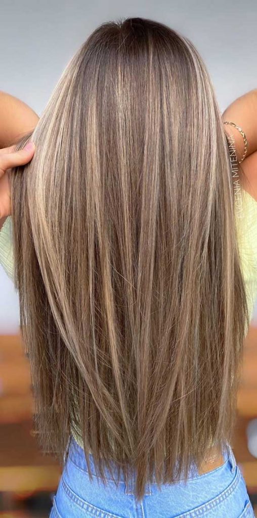 The Best Hair Color Trends and Styles for 2020 - Brown hair with subtle ...