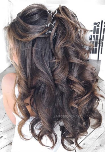 sleek half up half down hairstyles