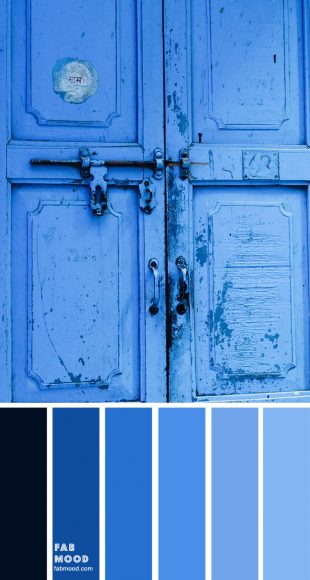 Shades of blue color palette { Sapphire Blue }