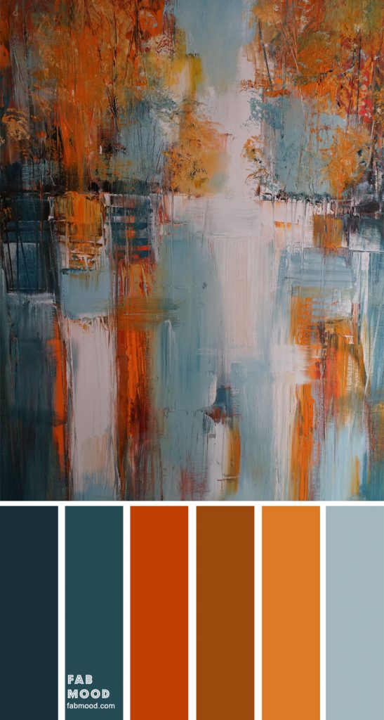 Teal and Rust Color Palette