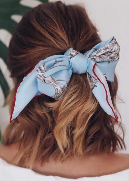 39 Pretty Ways Spice Up Your Boring Outfits With Hair Scarves