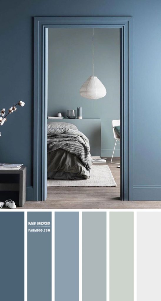 Duck Blue and Sage Color Palette for Bedroom, Bedroom Color Ideas