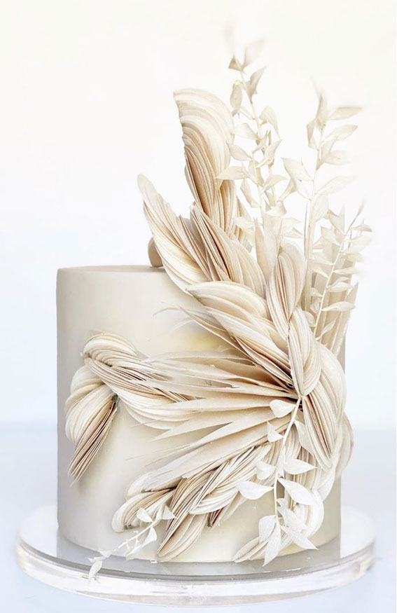 45 + The most creative wedding cake designs – Monochrome wedding cake