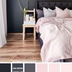 Charcoal, dusty blue and teal bedroom color combos