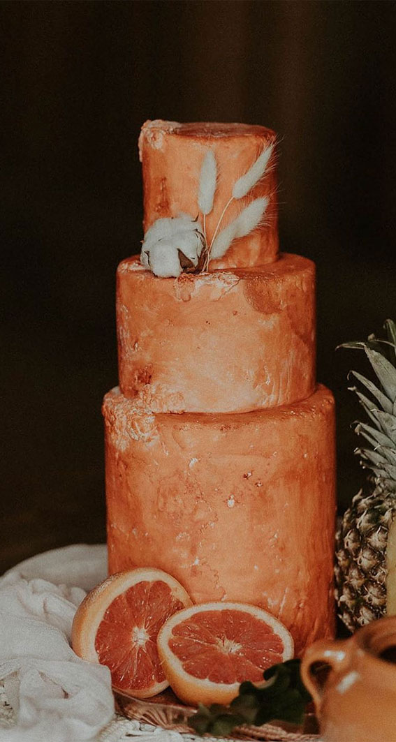 45 + The Most Creative Wedding Cake Designs – Terracotta cake