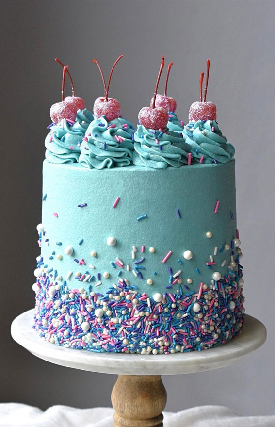 86 Blue Cakes ideas | blue cakes, cupcake cakes, cake
