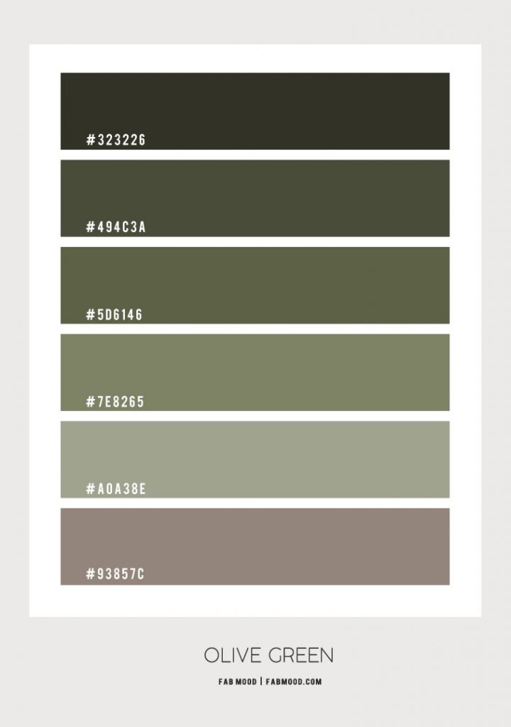 Olive green bedroom color scheme