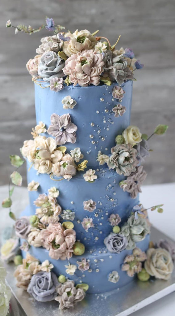 17 Buttercream-Painted Wedding Cake Ideas