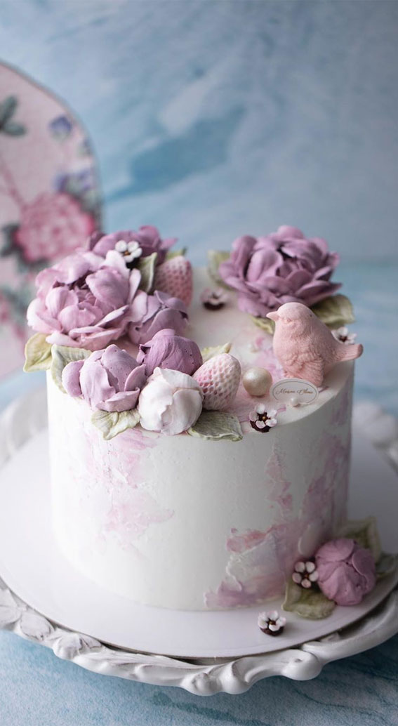 The Prettiest Buttercream Floral Art Wedding Cakes With A Modern Spin