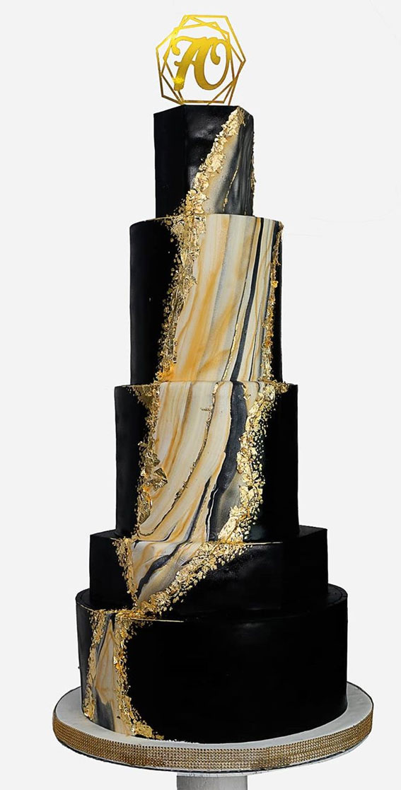 White and Gold Cake | Buttercream decorated Icing | Wedding Cakes – Little  Cupcakes