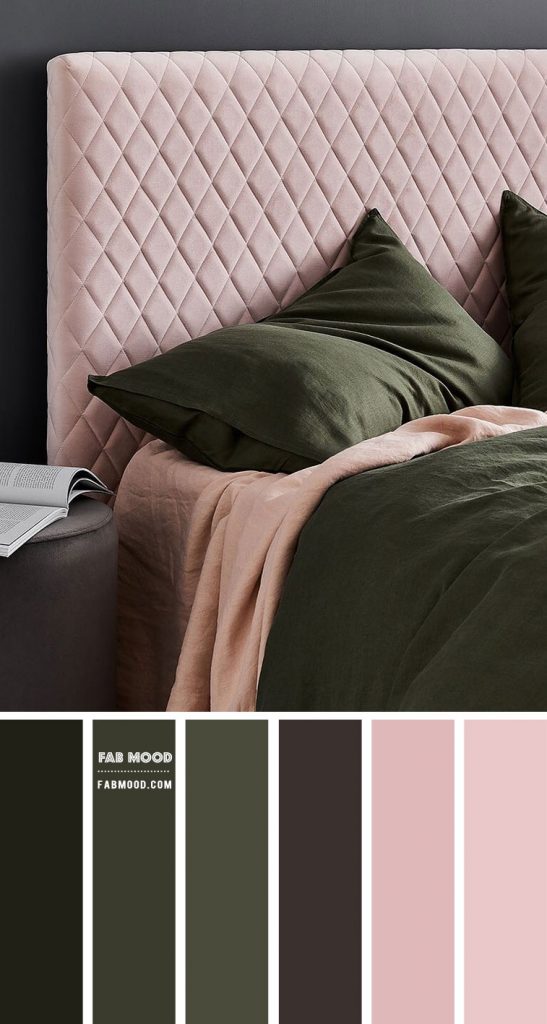 Earth Tone Bedroom { Rifle Green And Dusty Rose }