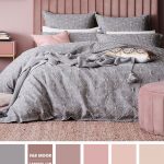 Grey and Mauve Pink Bedroom Colour Palette