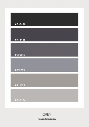 Shades of Grey Bedroom Color Scheme