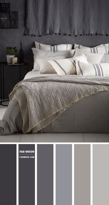 Shades of Grey Bedroom Color Scheme