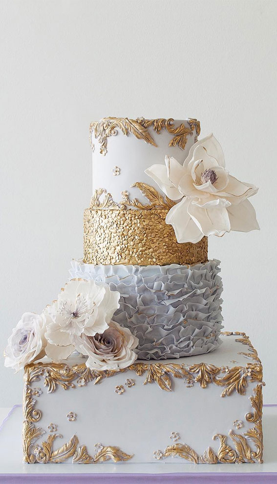 These cakes are beyond beautiful! Textured Wedding Cakes