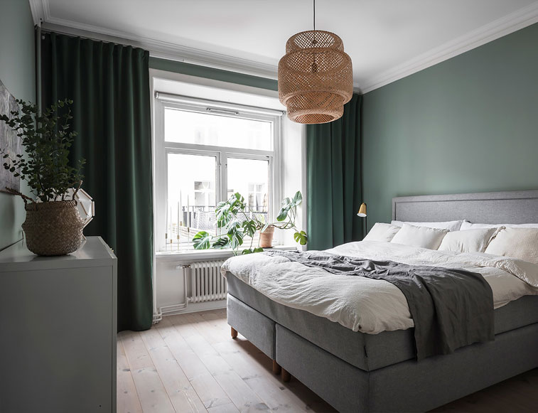 Green And Grey Bedroom Decor