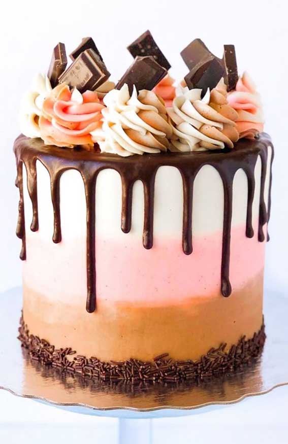 vanilla cake, drip cake, colourful painted cake , salted caramel cake, carrot cake, celebration cake , birthday cake ideas , metallic cake , colorful cake