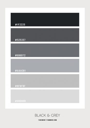 Black and Grey Bedroom Color Scheme