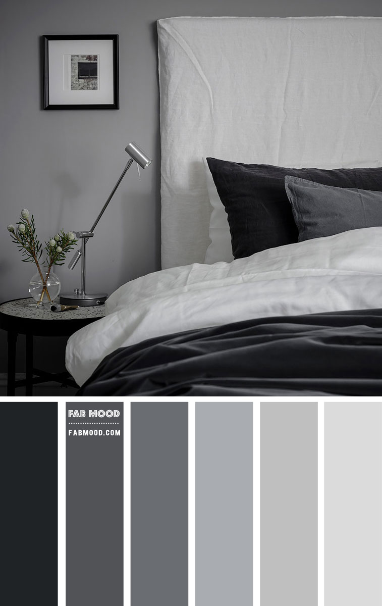 White gray deals and black bedroom