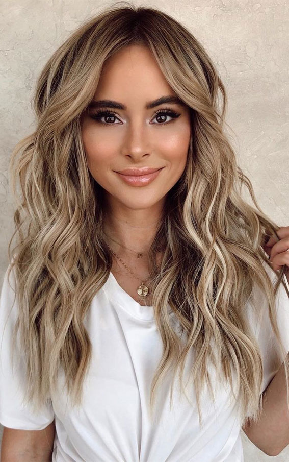 dark blonde hair color ideas highlights