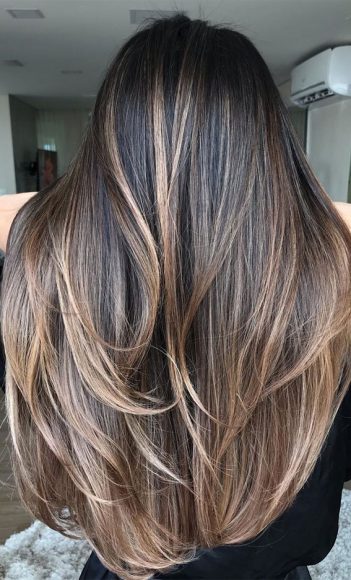 37 Brown Hair Colour Ideas and Hairstyles : Dark to blonde