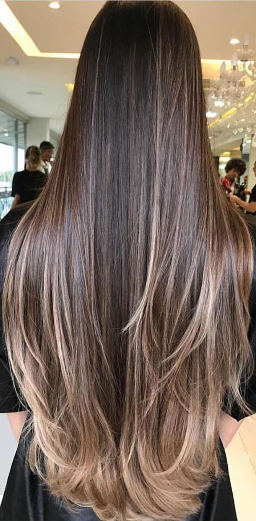 37 Brown Hair Colour Ideas And Hairstyles : golden ends