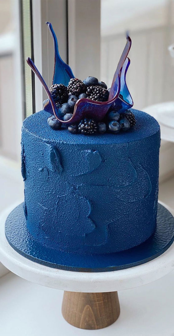 57 Beautiful Cake Inspiration Blue Velvet Cake