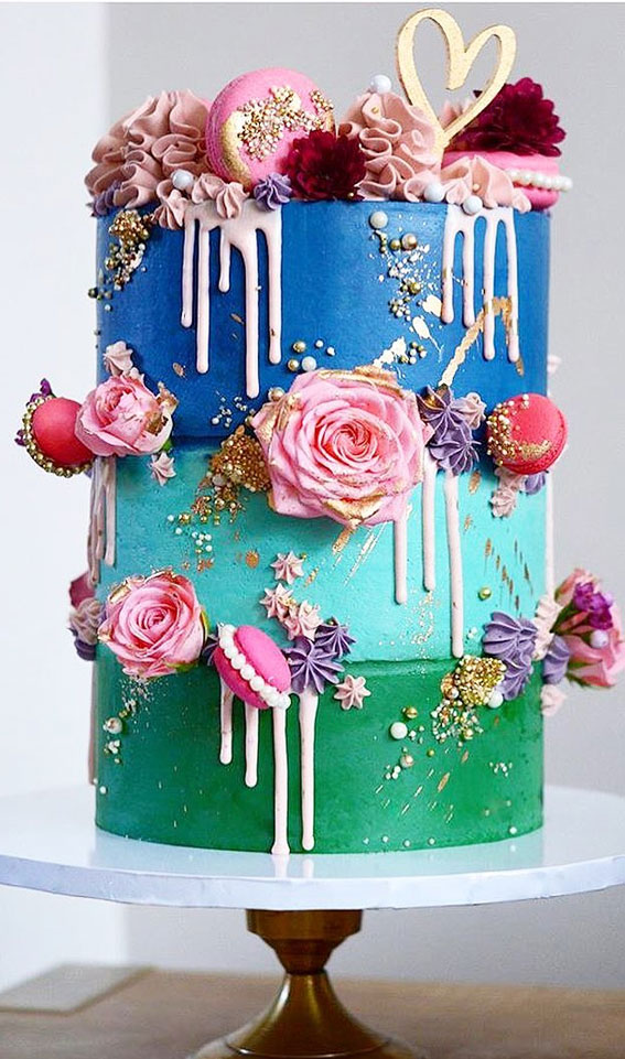 Happy Birthday Cake Bright in Lemont IL - Royal Petal