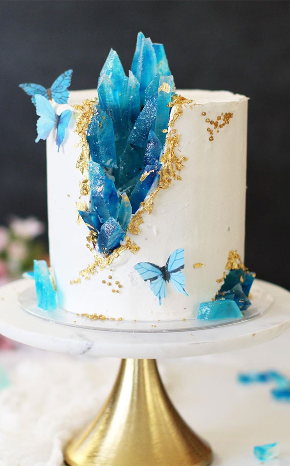 Geode Cake | One Tier Wedding or Engagement Cake | Trichy