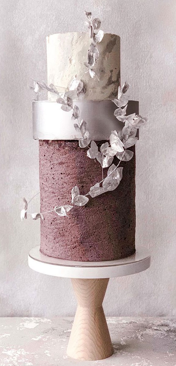 22 Clean and Contemporary Wedding Cakes : Concrete wedding cake