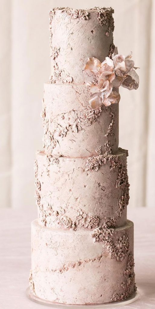 These 50 Jaw Dropping Wedding Cakes Deserve To Be Framed Textured Cake 