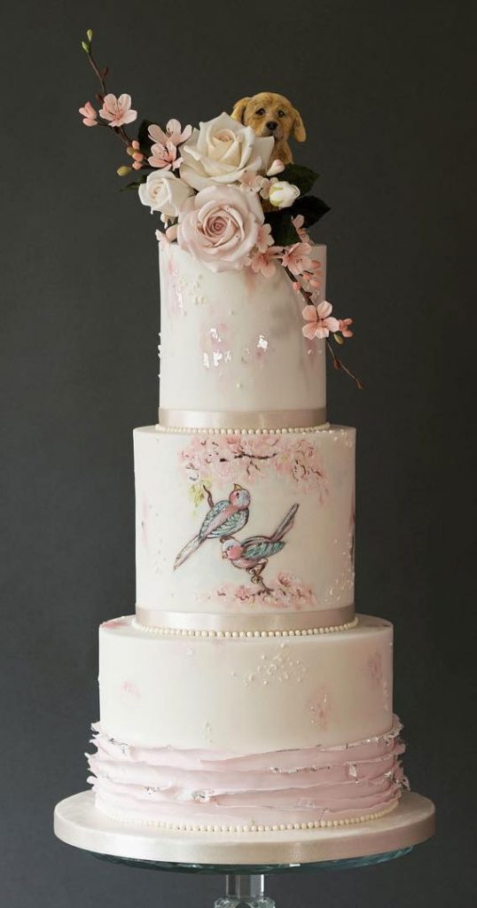 These 50 Jaw Dropping Wedding Cakes Deserve To Be Framed Cherry Blossom And Roses 