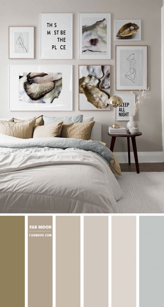 Pale Taupe Bedroom Colour Scheme – Bedroom #Colour Palette 202