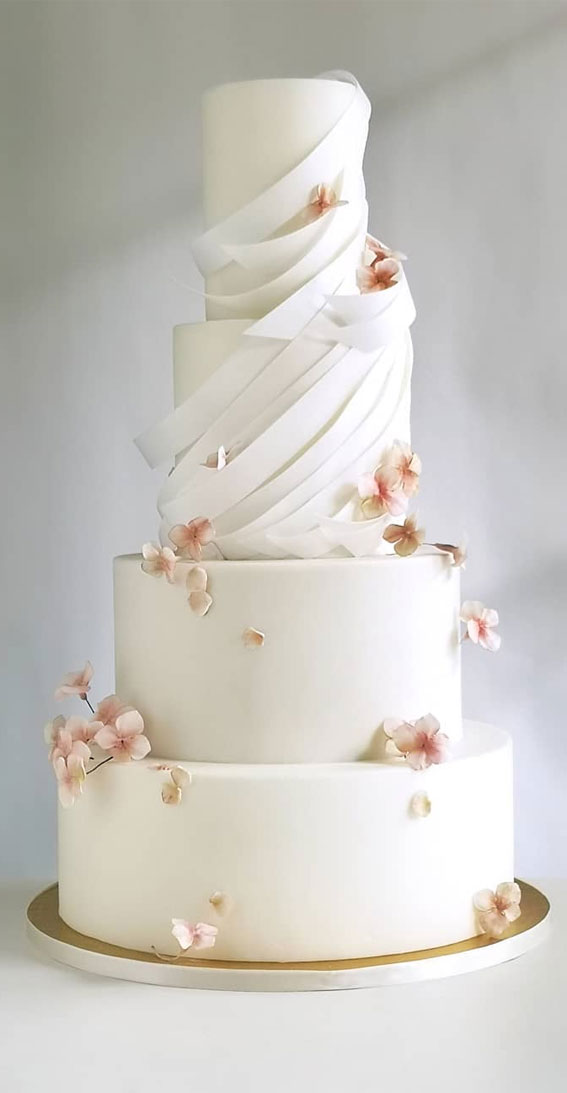 These 50 Beautiful Wedding Cake Designs You Will Be Blown Away : Contemporary Cake