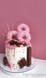 49 Cute Cake Ideas For Your Next Celebration : Pink icing drip cake