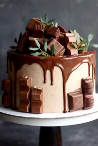 54 Jaw-Droppingly Beautiful Birthday Cake : Chocolate Cake