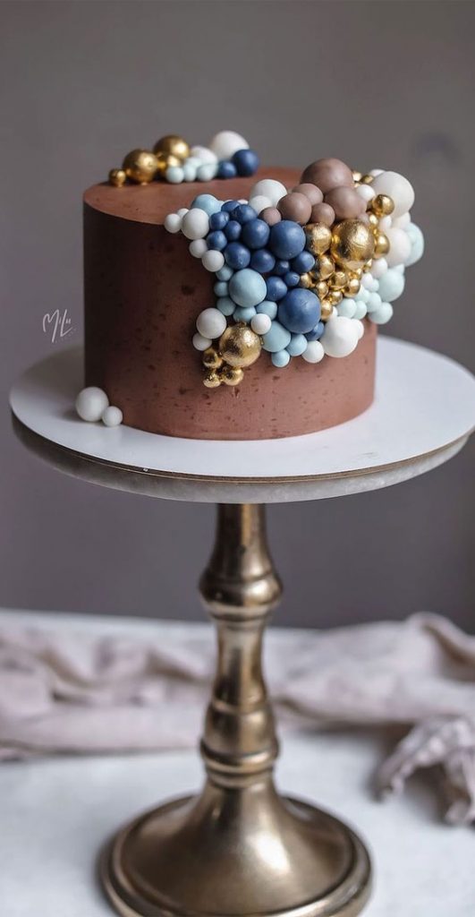 54 Jaw Droppingly Beautiful Birthday Cake Chocolate Cake Adorned With Balls 