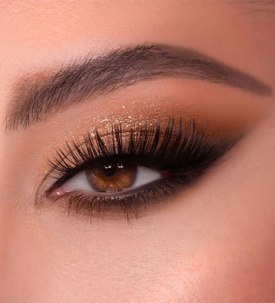 Gorgeous Eyeshadow Looks The Best Eye Makeup Trends – Gold Glam Smokey