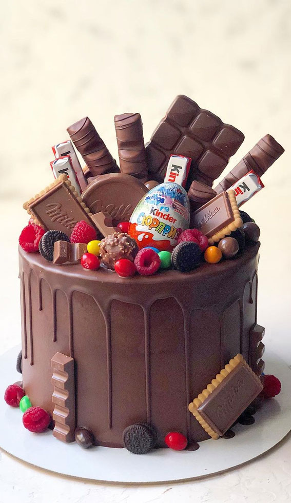 49 Cute Cake Ideas For Your Next Celebration : Kinda egg chocolate cake