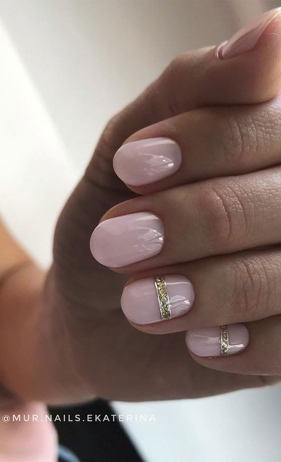 47 Beautiful Nail Art Designs & Ideas : Short pink nails