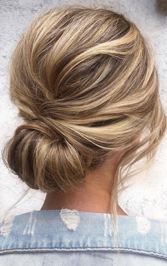 Trendiest Updos For Medium Length Hair To Inspire New Looks : low textured updo