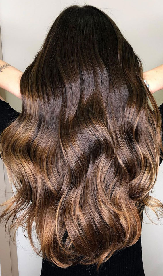 54 Beautiful Ways To Rock Brown Hair This Season : The perfect blend