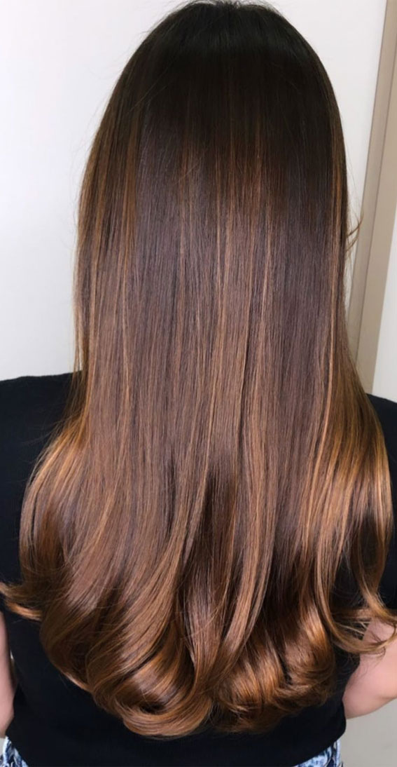 54 Beautiful Ways To Rock Brown Hair This Season : Dark Ginger