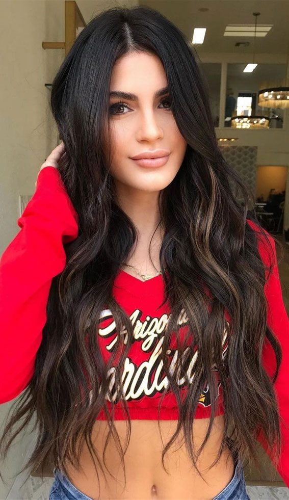 49+ Best Winter Hair Colours To Try In 2020 : Deep brunette winter hair