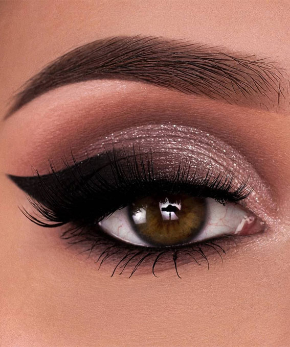 65 Pretty Eye Makeup Looks Beautiful Glittery And Black Winged 