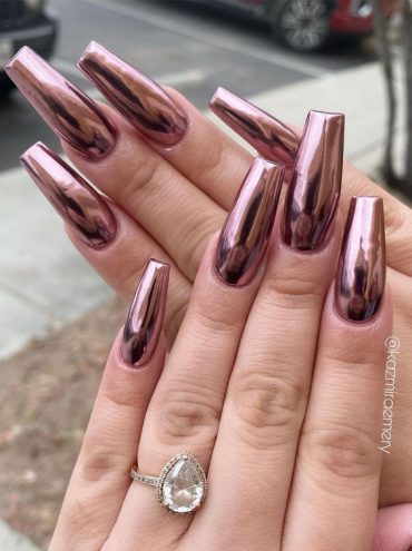 Stylish Nail Art Designs That Pretty From Every Angle : Rose Gold ...