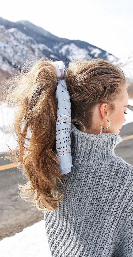 High And Low Ponytails For Any Occasion : Dutch Fishtail Ponytail