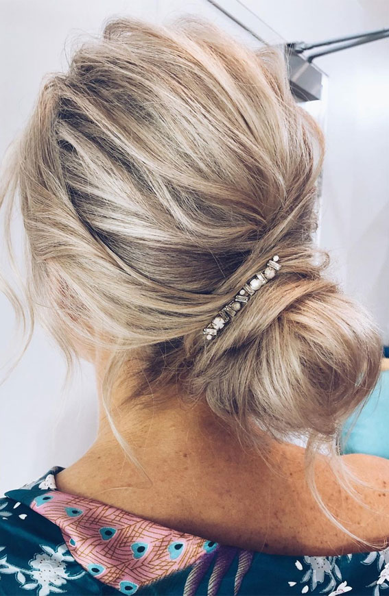 54 Cute Updo Hairstyles That Are Trendy for 2021 : Soft & effortless