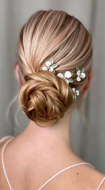 54 Cute Updo Hairstyles That Are Trendy For 2021 Pretty Twists Updo   Updo Hairstyle 8 370x668 