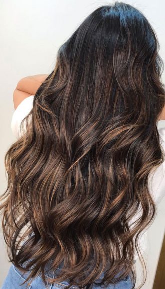 49+ Best Winter Hair Colours To Try In 2020 : Dark chocolate with ...